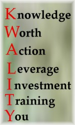 KWALITY Knowledge is Worth Action to Leverage the Investment of Training You